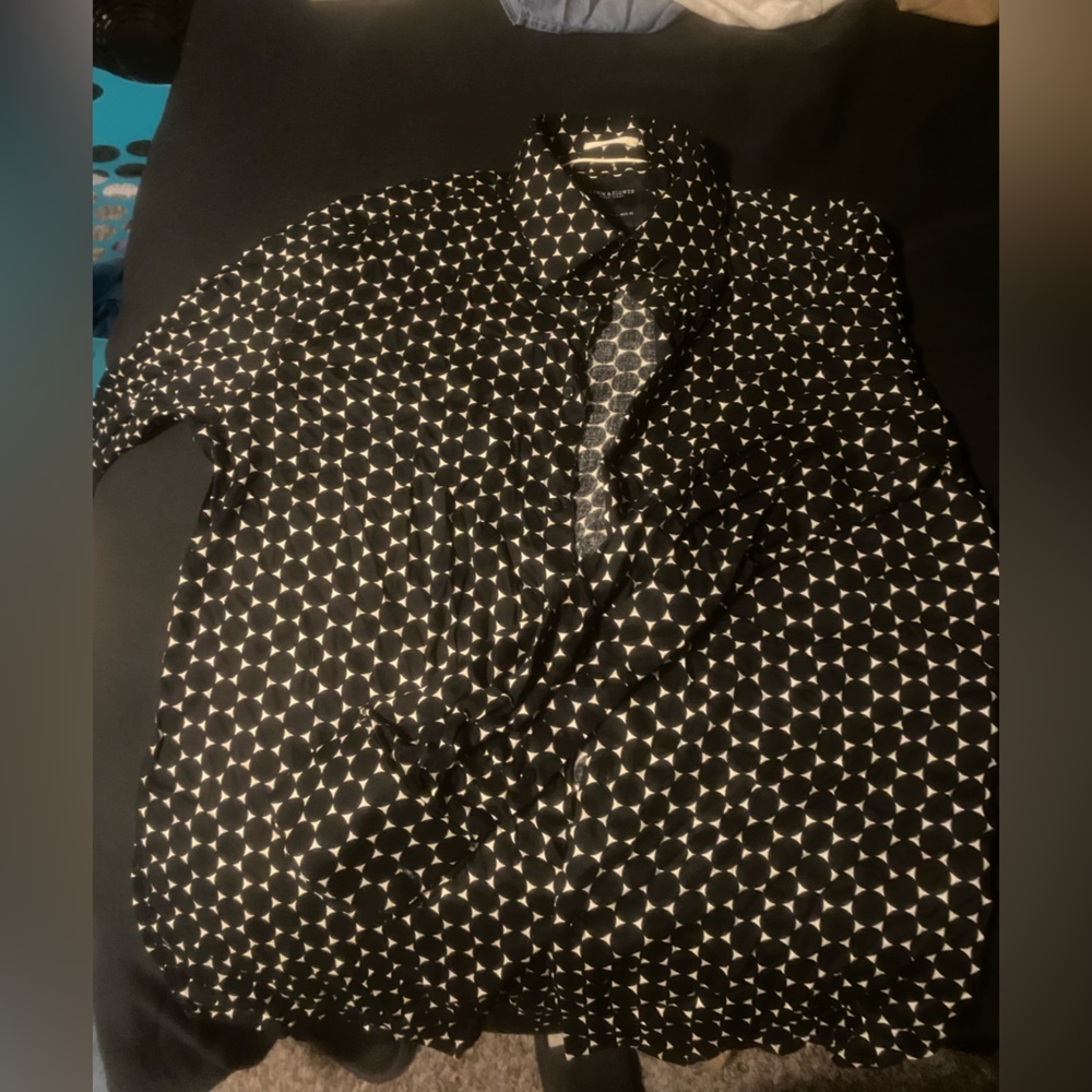 Size L.  Denim and Flower Men's Shirt Ricky Singh Long Sleeve.